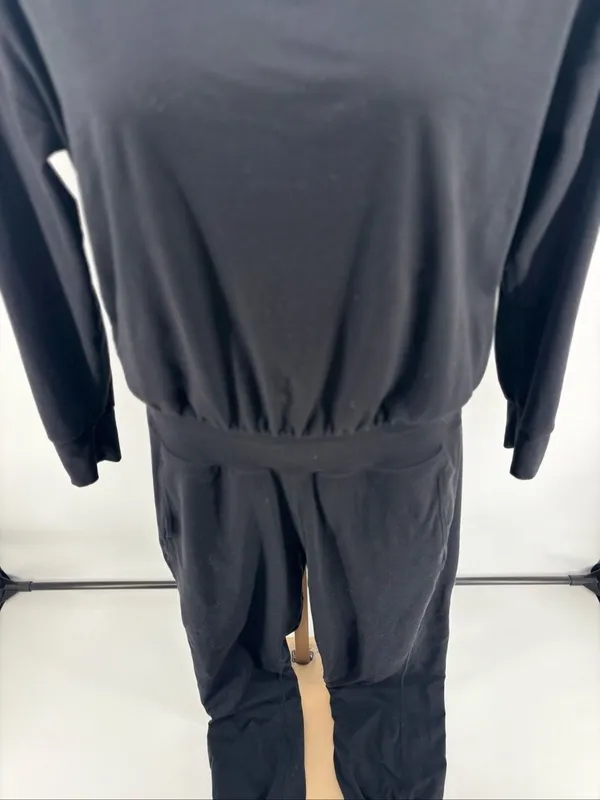 Sweaty Betty Gaia Jumpsuit Womens Medium Black Pockets - Image 6