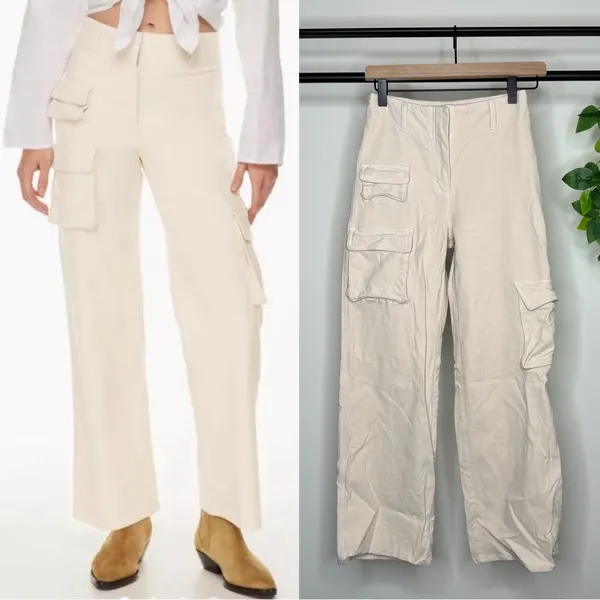 Aritzia Wilfred Free Birch Picture Cargo Pant Utility size 0 94891 - Image 2
