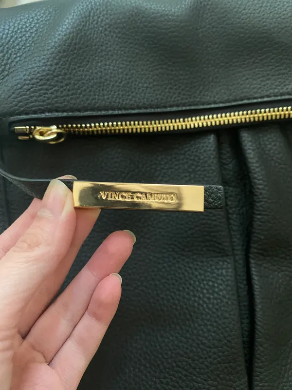 Vince Camuto Black Vegan Leather Bag - Image 4