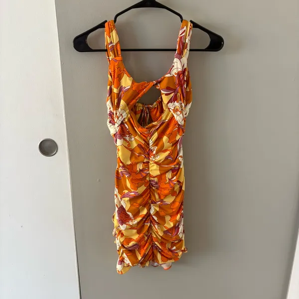 Urban Outfitters Trendy Y2K Inspired Floral Mini Dress Size Women’s XS - Image 4