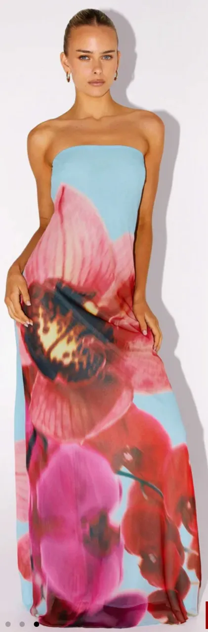 Peppermayo Amelle Maxi Dress in Turquoise Bloom - Image 6