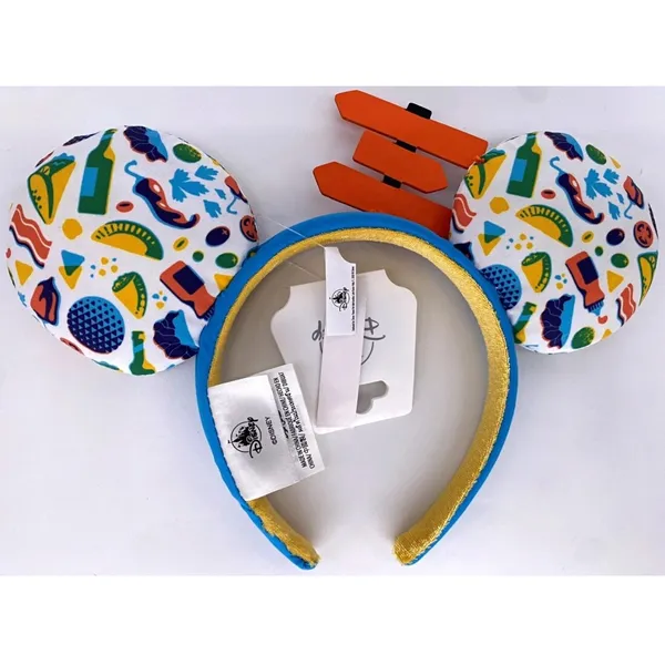 NWT Disney Parks Epcot Food Wine Festival 2023 Choose Your Course Ears Headband - Image 2