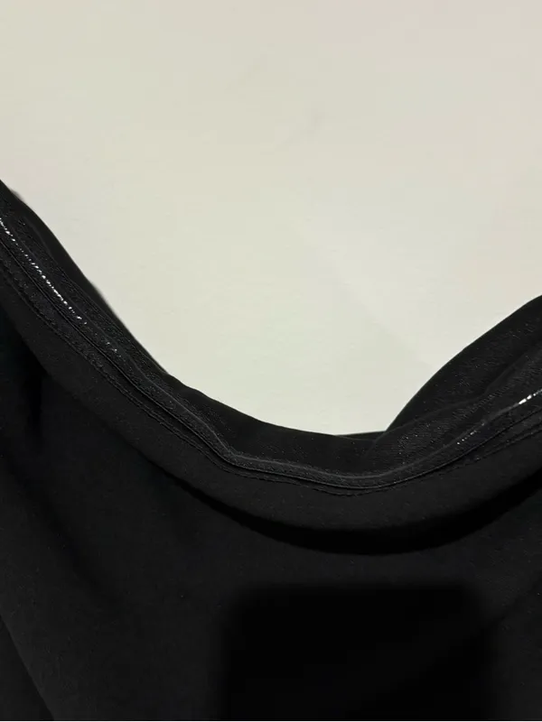 Lulus After Hours Strapless Ruffled‎ Slit Maxi Dress HL1023 Black Size XL - Image 4