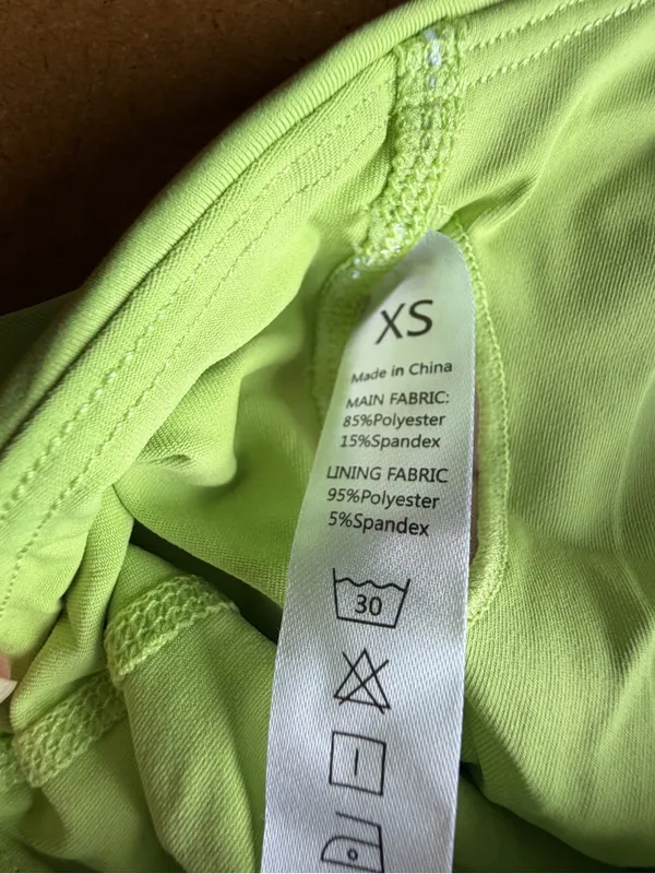 Women's NEW Vibrant Green Exercise Dress with Adjustable Straps Size XS #260370 - Image 6