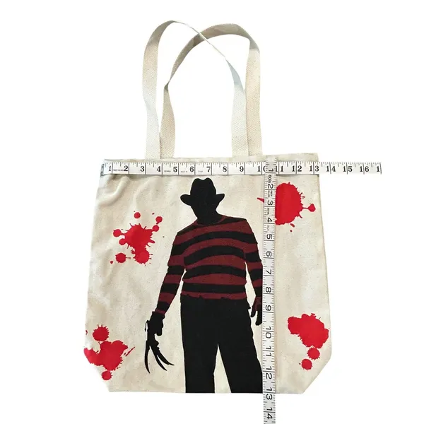 Freddy Krueger Canvas Tote Bag Horror Slasher Gothcore Halloween Nightmare - Image 2