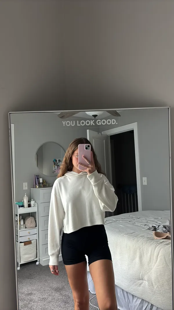 Gilly Hicks Cropped Waffle Sweater - Image 3