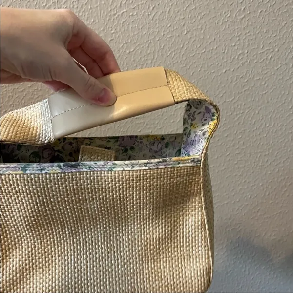 Vintage Victoria’s Secret Woven Floral Bag - Image 6