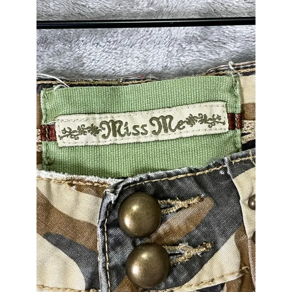 Vintage Y2k Miss Me Camouflage Cargo Pocket Drawstring Ankle Utility Pants Large - Image 5