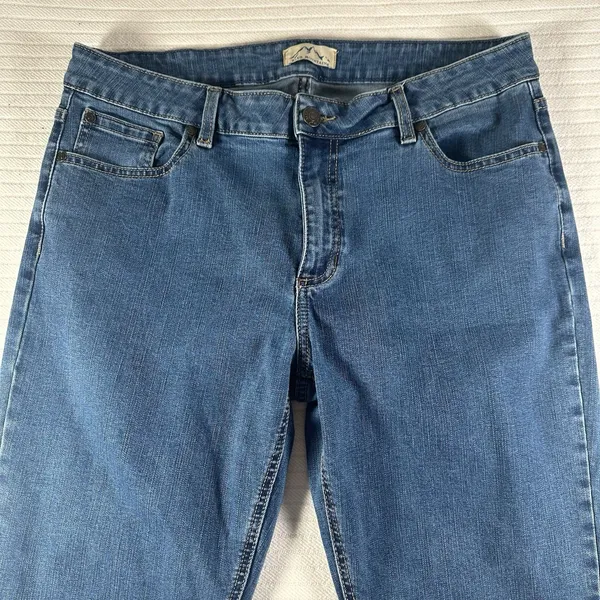 Blue Mountain Jeans Womens Size 16 Blue Straight Leg High Rise 36x31 - Image 5