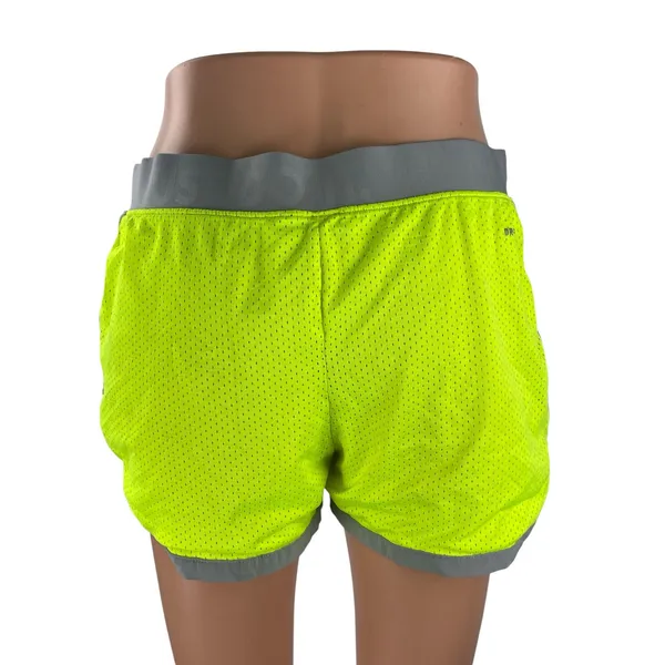 Nike Dri-FIT Mesh Women's Neon Yoga Gym Athletic Activewear Running Shorts Sz M - Image 4