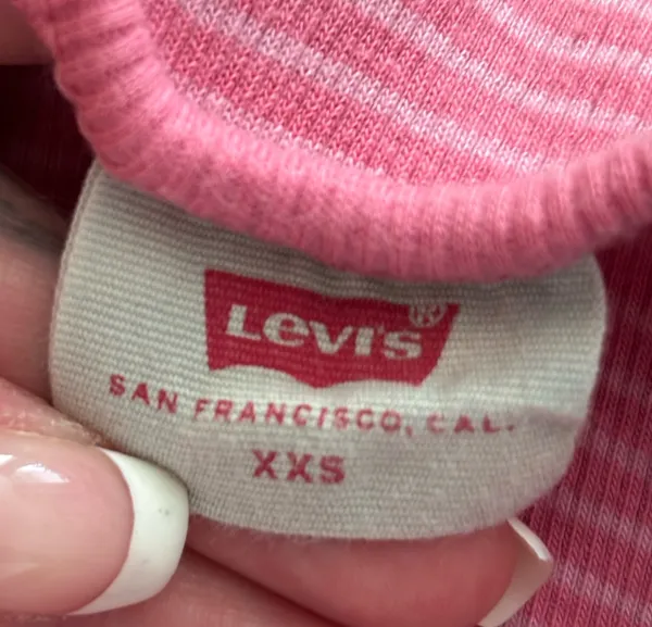 Levi’s Pink Striped Tank Top - Image 3