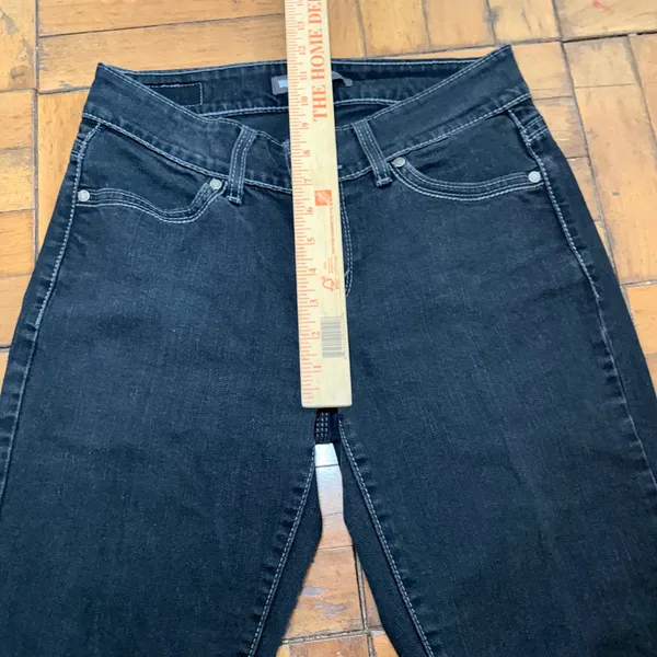 Levis 529 Curvy Straight Jeans Womens 29x30‎ Black Double Button Y2K Denim - Image 10