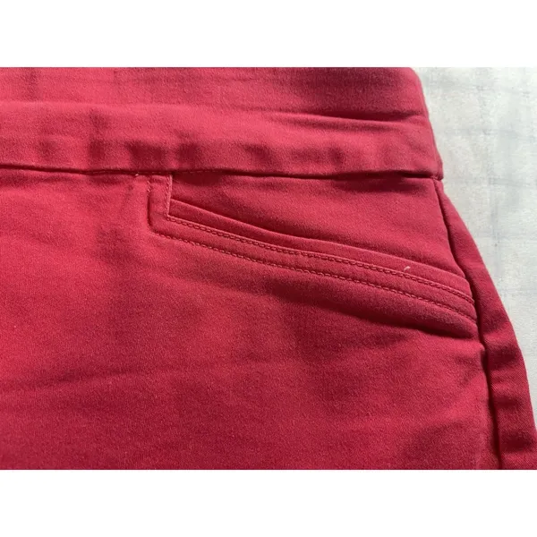 Croft & Barrow Effortless Stretch Skort Women’s 18 Regular Red Pull On Pockets - Image 8