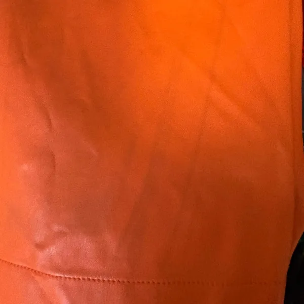 Anthropologie Maeve Orange‎ Faux Leather The Collete Pants Size 28 - Image 9