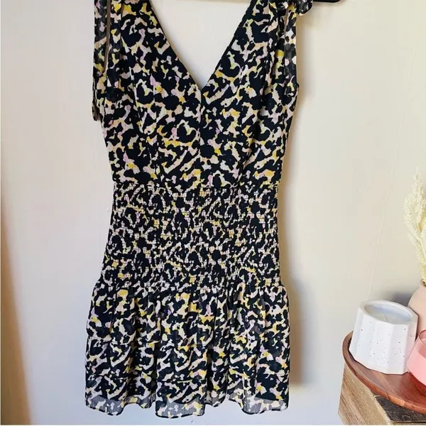 Amanda uprichard zita leopard print mini dress M - Image 7