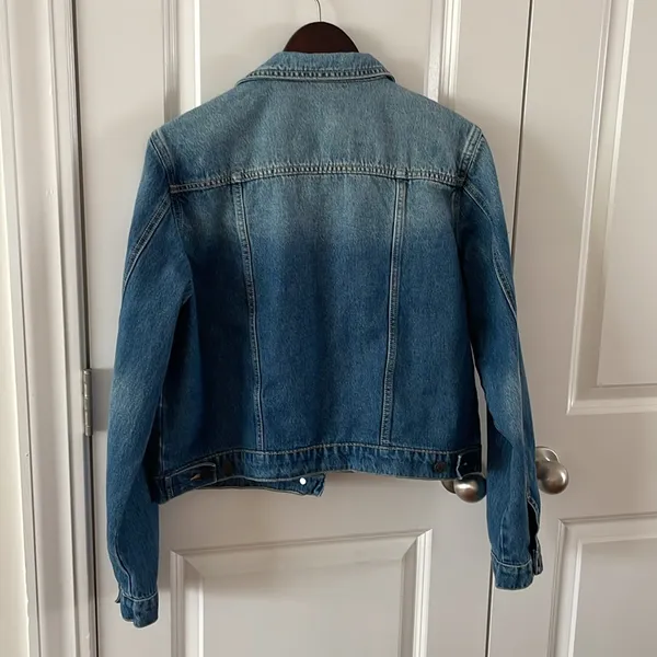 Carly Jean Los Angeles Fletcher Blue Jean Jacket Women’s XL - Image 6