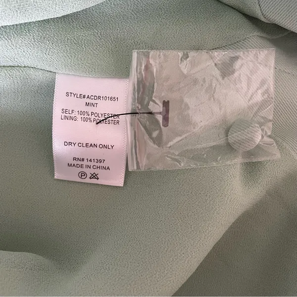 Astr Jodie Dress Mint Size Medium Asymmetrical Crisscross Strap Keyhole Wedding - Image 8