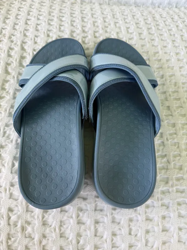Vionic Merced Blue Cross Strap Slide Orthotic Sandals Women's Size 8 EU 38.5 - Image 7