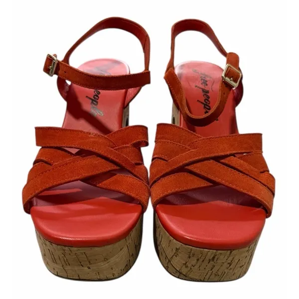 Free People Lisbon Sunstar Mary Jane‎ Platform Sandals Women's Size 8.5 - Image 2