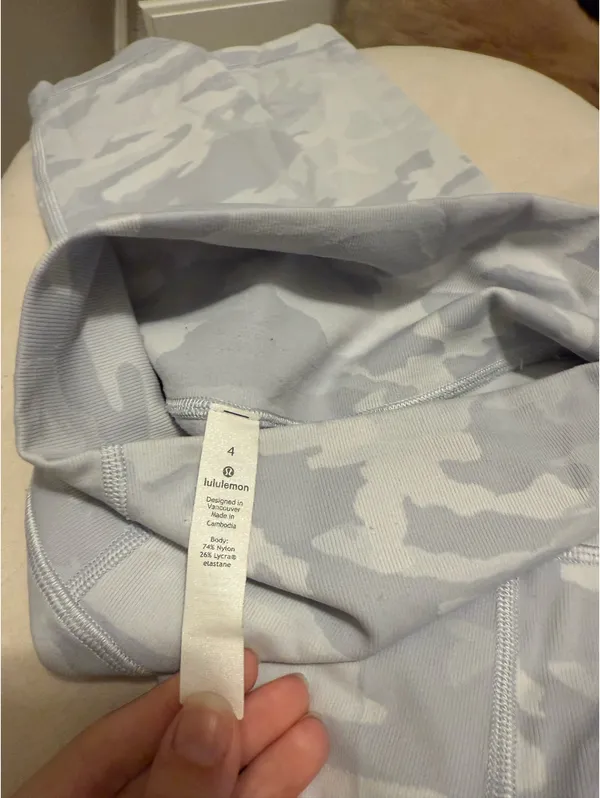White Camo Lululemon Leggings - Image 3
