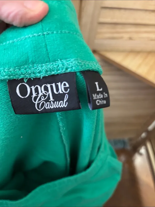 Onque Casuals French Terry Pull-On Capri Pants Large - Image 4