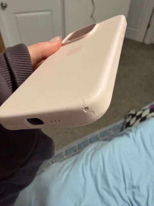 Light Pink Apple iPhone Case X Silicone - Image 2