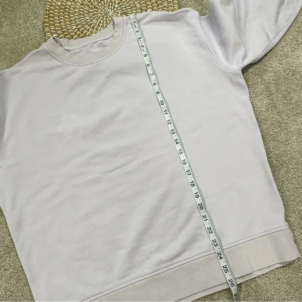 Lululemon Perfectly Oversized Crew Neck Sweatshirt Cotton Terry Lavender Dew 6 - Image 12