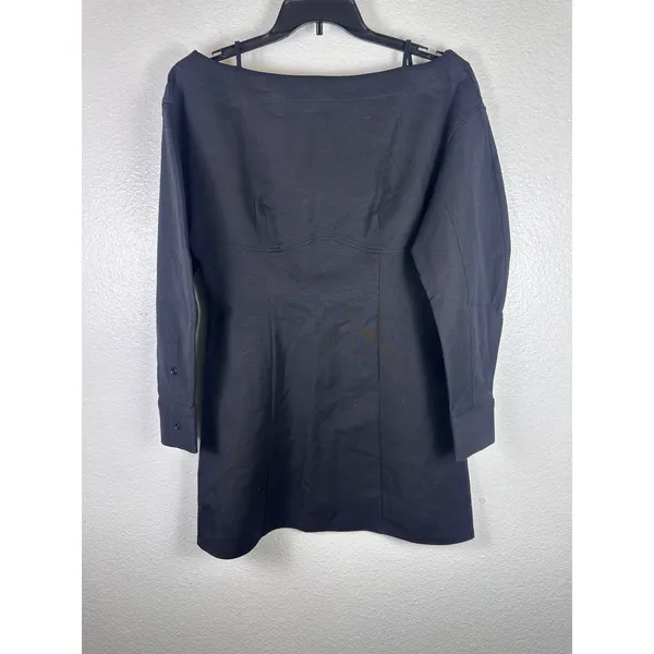 KBB by Kahlana Women Black Boat Neck Long Sleeve Mini Dress Size‎ 12 NWT - Image 2