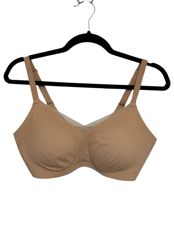 Honeylove Wire Free CrossOver Bra in Sand (Tan/Nude) - Size M (36 B/C) - Image 3