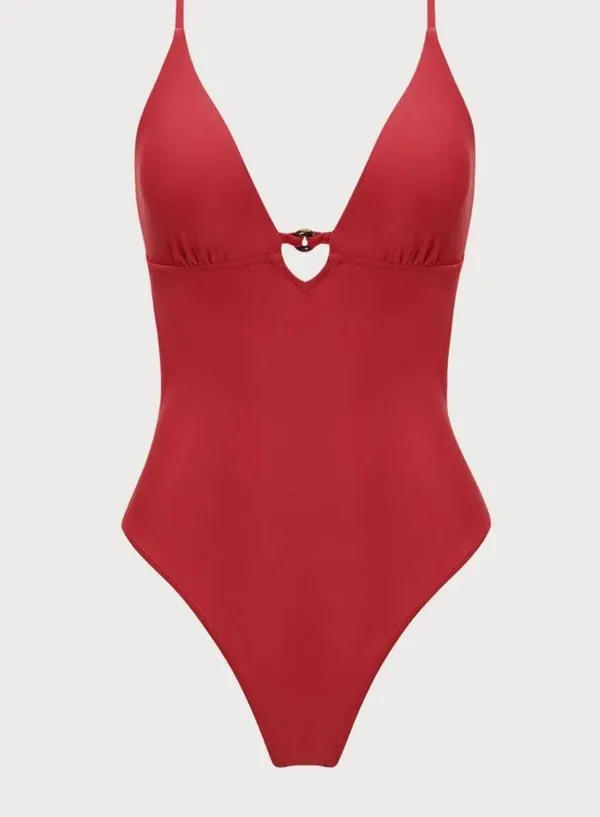 Berlook ECONYL® Red Cutout One Piece Swimwear 11 - Image 6