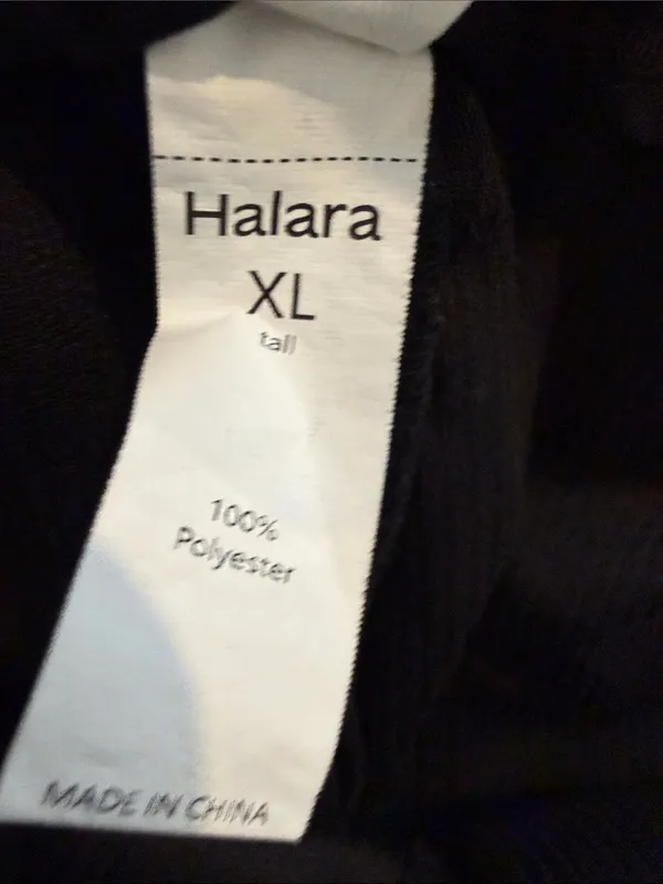 HALARA Black Women’s Corduroy Joggers Size XL Tall - C45-046 - Image 2