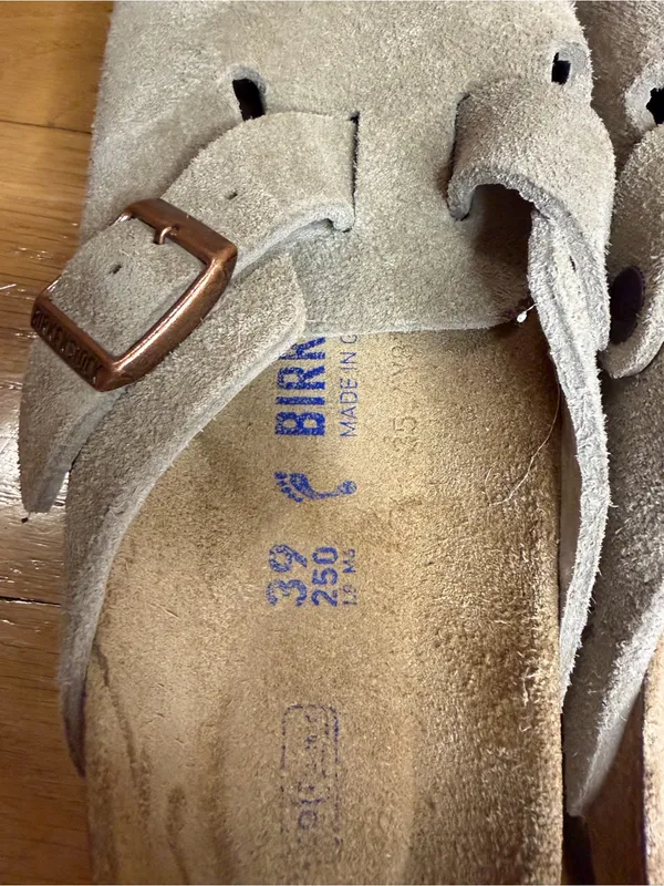 Birkenstock Boston Suede Soft Footbed Sandals - Size 39 - Image 6