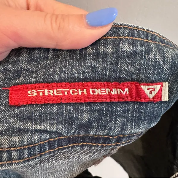 Guess Vintage 2000s Denim Mini Skirt‎ Size 24 Y2K Low Rise Summer Streetwear - Image 6
