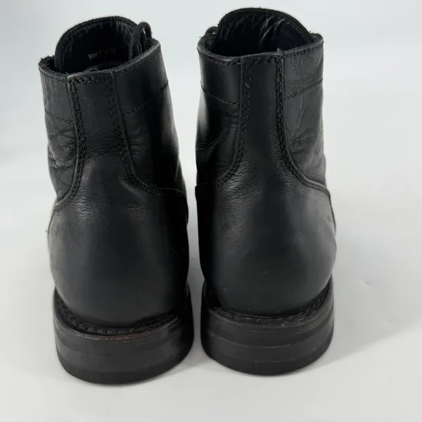 Thursday Boot Co Captain Black Matte Leather Lace Up Boots 7 Wide US - Image 3