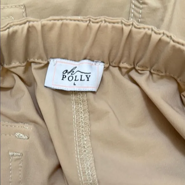 Oh Polly Oversized, Wide Leg, Parachute Cargo Pants. Size Large. - Image 3
