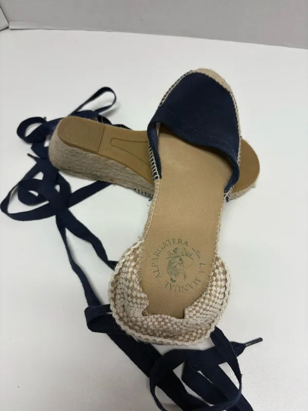 Alpargatera La Manual - Blue Espadrilles‎ With Jute Wedge - Size 37 (6.5 US) - Image 11
