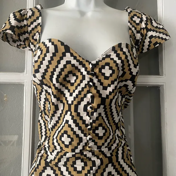 Anthropologie The Cecily Fit & Flare Sweetheart Dress‎ - Image 8