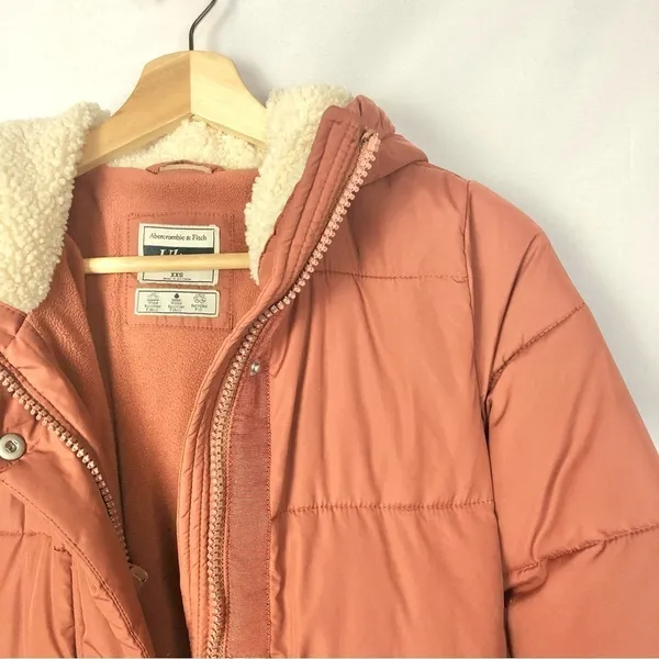 Abercrombie & Fitch Ultra‎ Long Terracotta Puffer Jacket XXS - Image 3