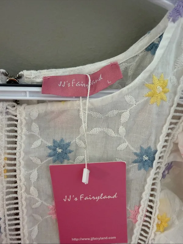NWT JJ’s Fairyland Embroidered Boho Blouse - Size Large - Dreamy Boutique Find! - Image 3