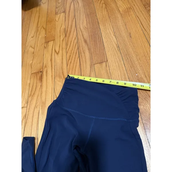 Lululemon Align High-Rise Ruched Waist Nulu Pant 25" True Navy Size‎ 4 - Image 10
