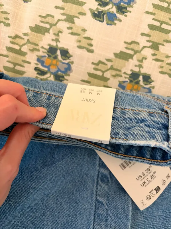 Zara Denim Skort NWT - Image 3
