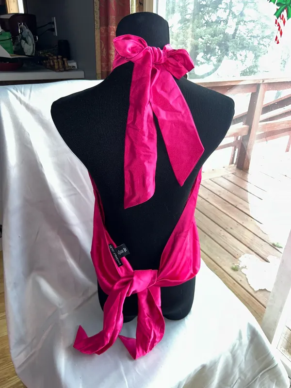 Sincerely Jules Hot Pink Halter - Image 3
