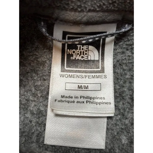 The North Face Womens Grey 1/4 Zip Fleece Pullover M/M - Image 4
