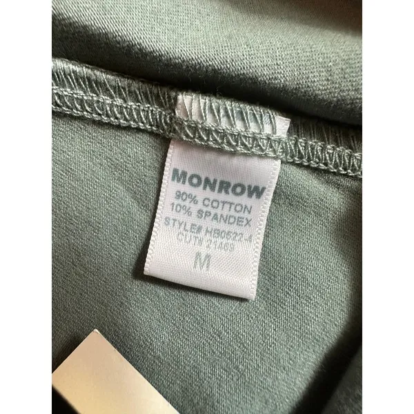 Monrow Biker Shorts w/Hip Pockets Olive - size M - Image 11