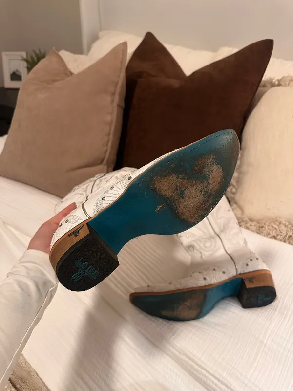 White Lane Cowboy Boots Size 8 - Image 8