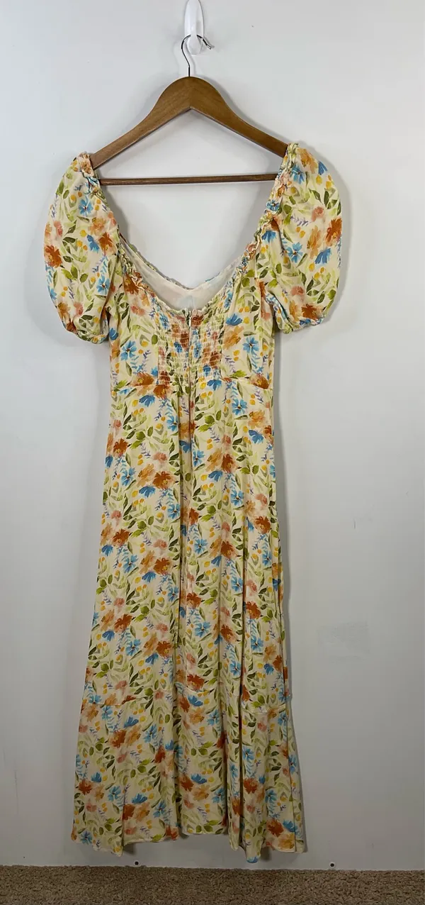 ASTR The Label Yellow Floral Dress Size Medium - Image 5