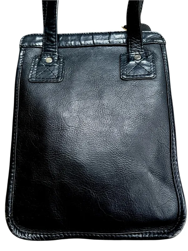 FRYE Leather Leather Vertical Shoulder Bag Black - Image 8
