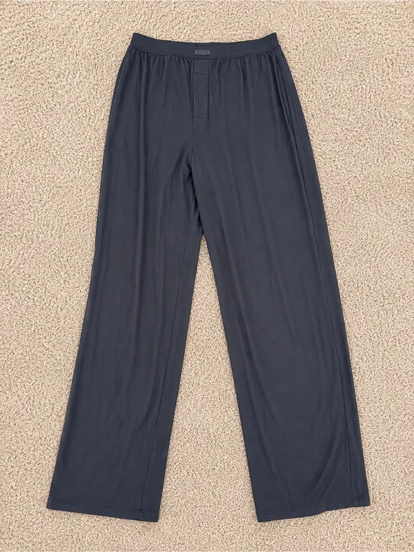 NWT Skims boyfriend loose relaxed fit straight leg pants size small in onyx - Image 5