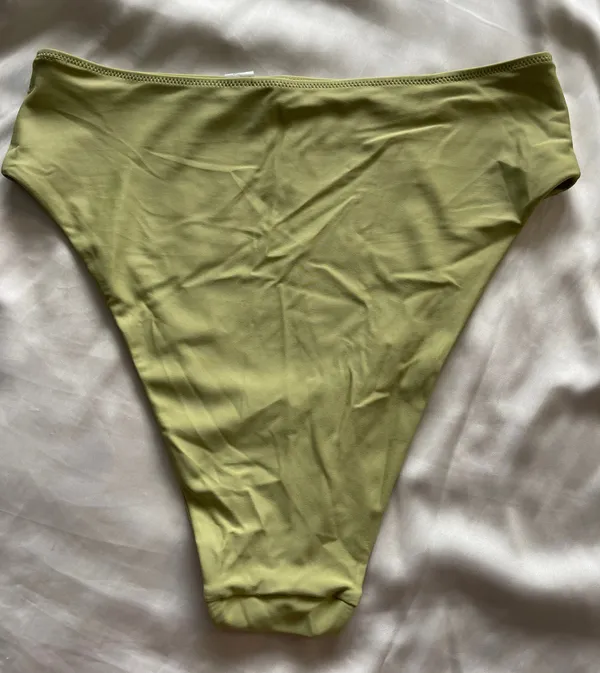 Aerie Women's Sage 90s High Cut Cheeky Bikini Bottom Sz M - Image 3