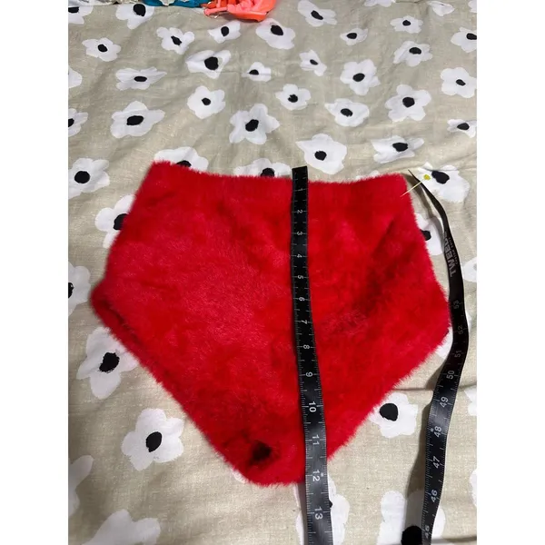 For love and lemons red fuzzy tank top set - Image 8